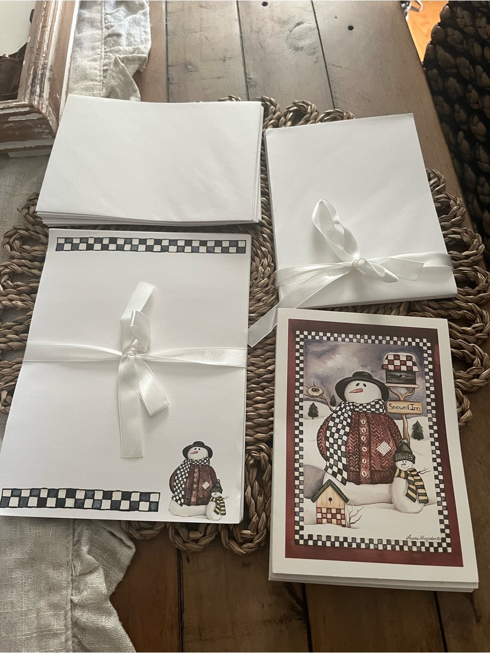 Winter Snowman Stationery Set -